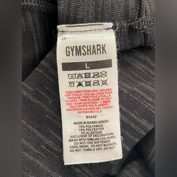 Gymshark Womens ADAPT MARL SEAMLESS ACTIVEWEAR LEGGINGS in Black/Grey - Picture 6 of 6